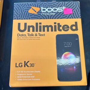 LG K30 Smartphone - Black - Boost Mobile